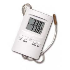 Termómetro Higrómetro Digital Máx/Mín. Sonda (Cornwall) para medir temperatura y humedad en el cultivo interior de cannabis