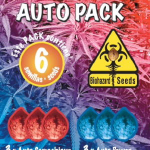 Auto Pack 6 Semillas (Biohazard Seeds) Feminizadas Cannabis-Marihuana Autofloración