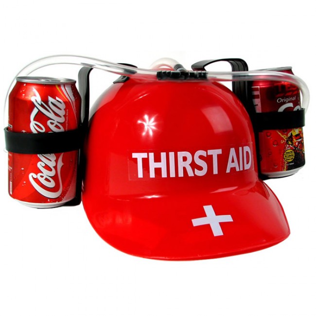 Casco para bebidas - Thirst Aid para fiestas y eventos
