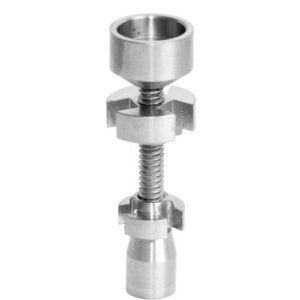 Tornillo Ajustable Titanio 14-18mm para fumar BHO y Resinas