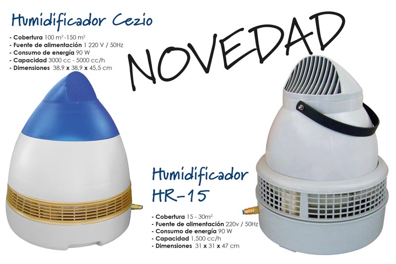 Humidificador HR-15 (15-30m2) para armario de cultivo