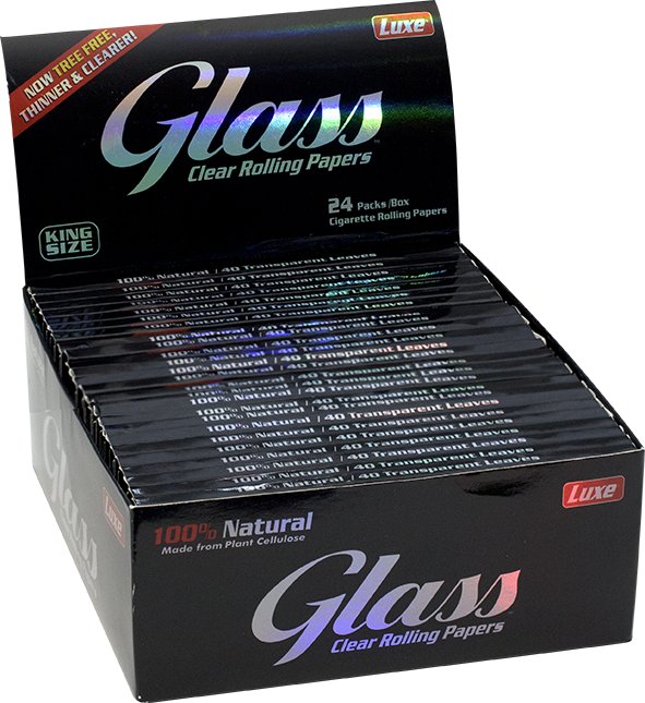 Papel de fumar Papel Transparente K.S. Glass CLEAR Celulosa