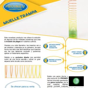 Muelle trampa adhesiva contra insectos en tu cultivo