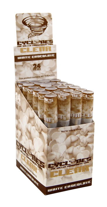 Cono Transparente Cyclones Chocolate Blanco