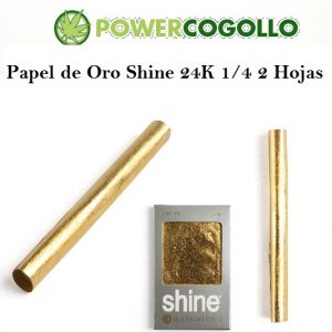 Papel de Oro Shine 24K 1/4 2 Hojas