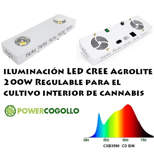 LED CREE Agrolite 200W Regulable