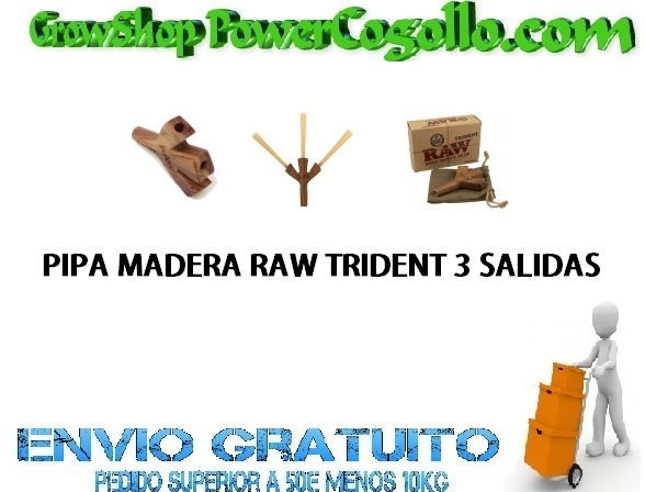 Pipa Madera Trident Raw (3 Conos)