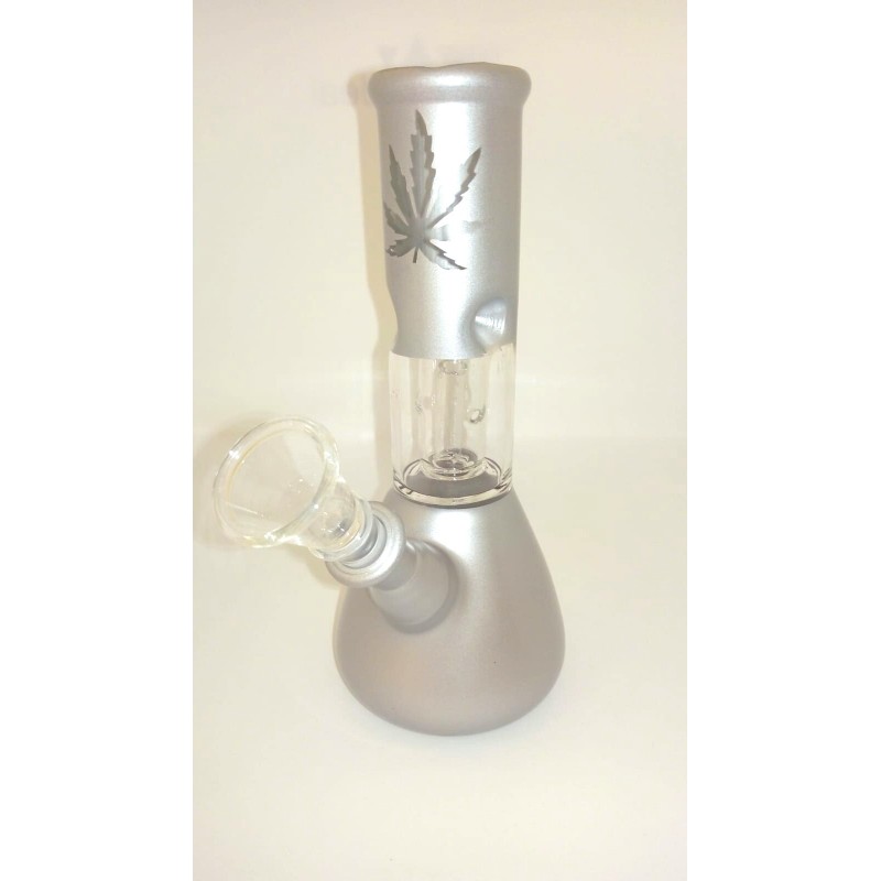 BONG CRISTAL PERCOLATOR 20CM-gris-plata