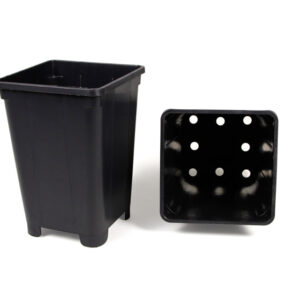 MACETA CC NEGRA PLASTICO-13,5X13X5X19CM-2.4LT