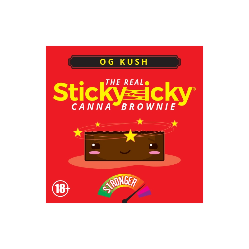 Og Kush Canna Brownie Sticky Icky (Más fuerte)