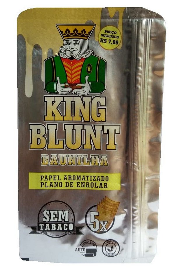 KING BLUNT WRAPS K.S. 5 HOJAS SABORES-vainilla