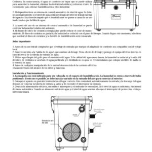 Humidificador Monzón-instrucciones