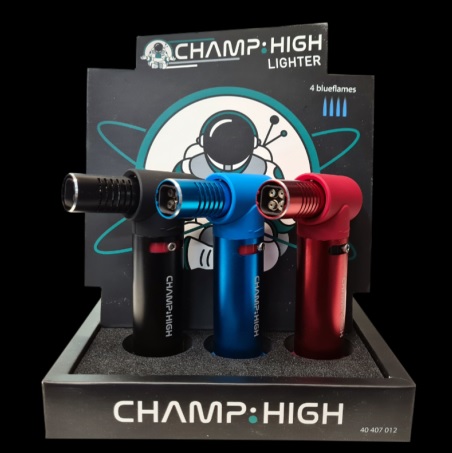 MECHERO SOPLETE 4 BLUE FLAMES CHAMP HIGH