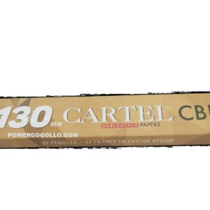 PAPEL DE FUMAR CARTEL 130 CBD + BOQUILLAS NATURAL