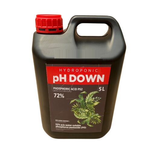 Hydroponic Ph Down 72% 5 Litros