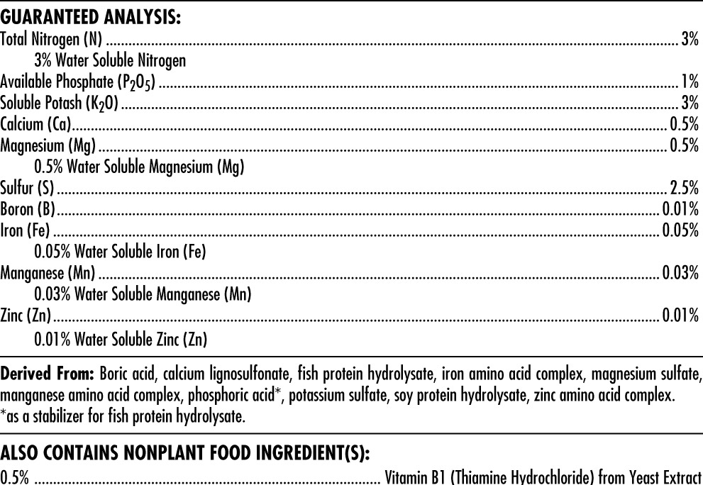 Og Organics Iguana Juice Grow (Advanced Nutrients) Analítica
