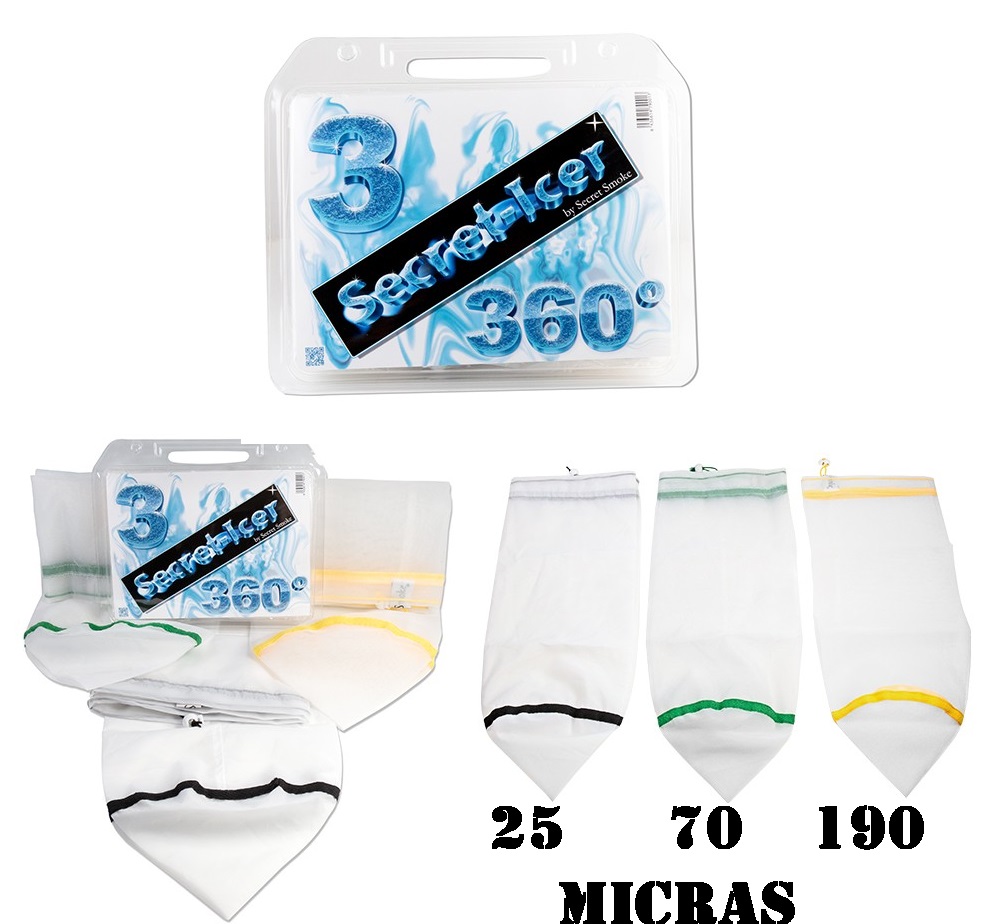 Secret-Icer 360 Todo malla 3 Bolsas 25,70,190 micras