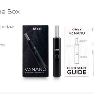 Vaporizador X-MAX V3 NANO Hierbas Secas contenido